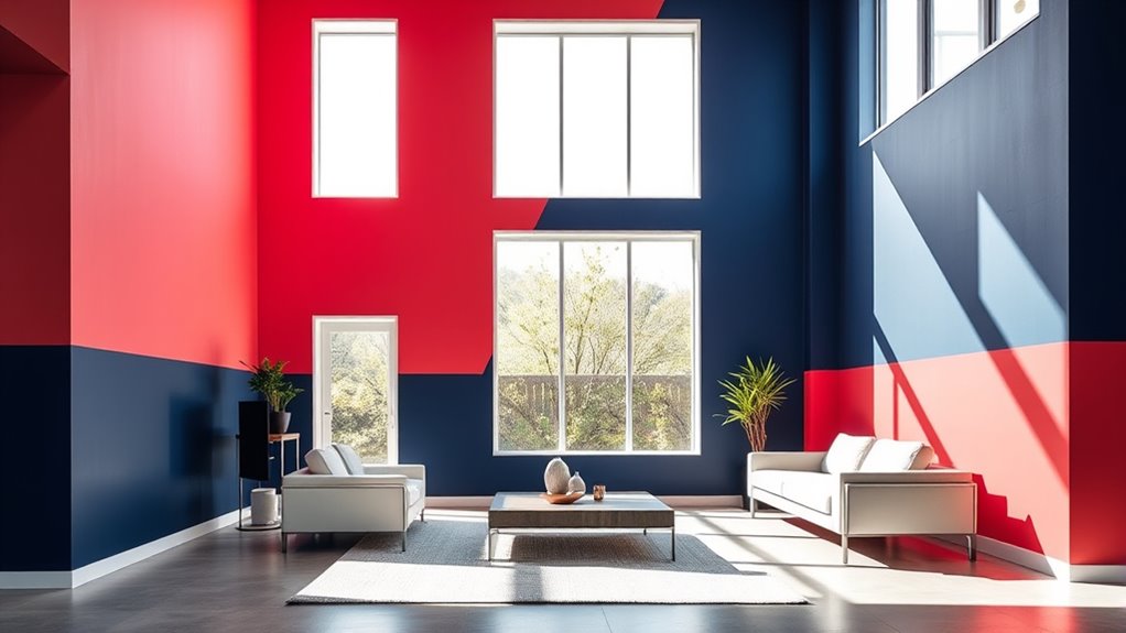 bold geometric colour combinations