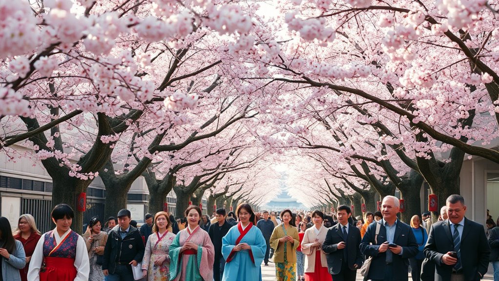 cherry blossoms cultural celebrations springtime joy