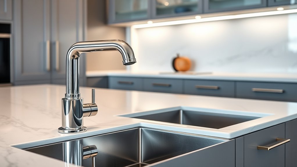 chrome accents enhance modern aesthetics