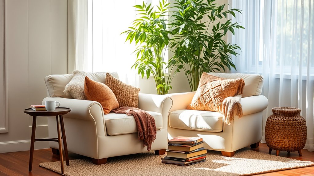 comfortable inviting seating options