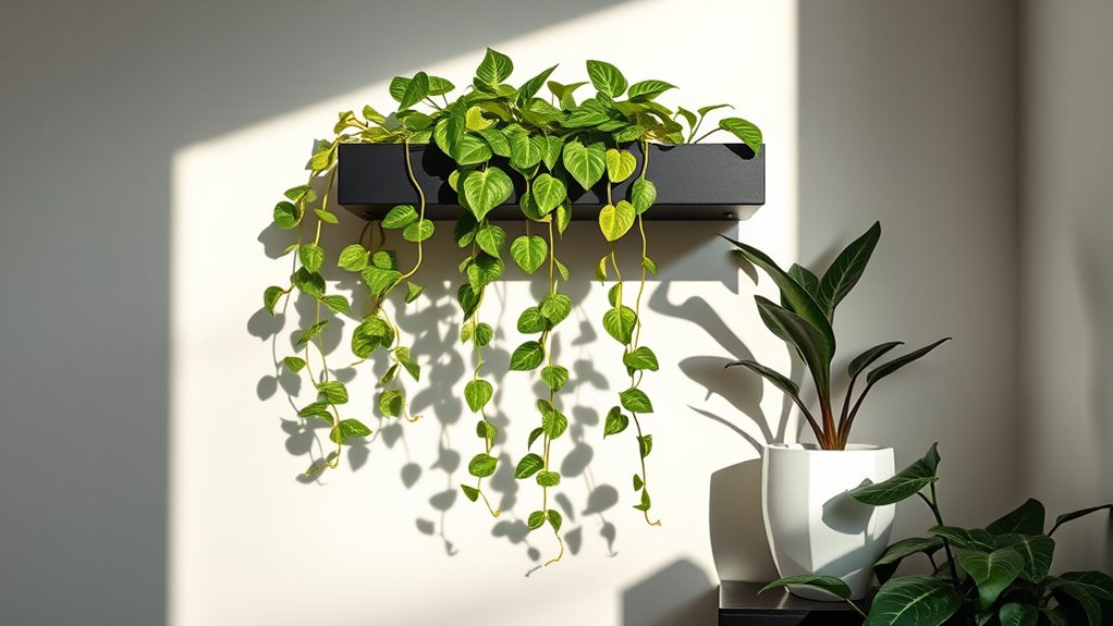 creative low light plant displays