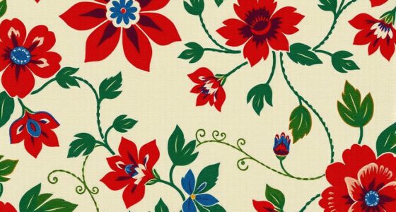 floral patterns in decor