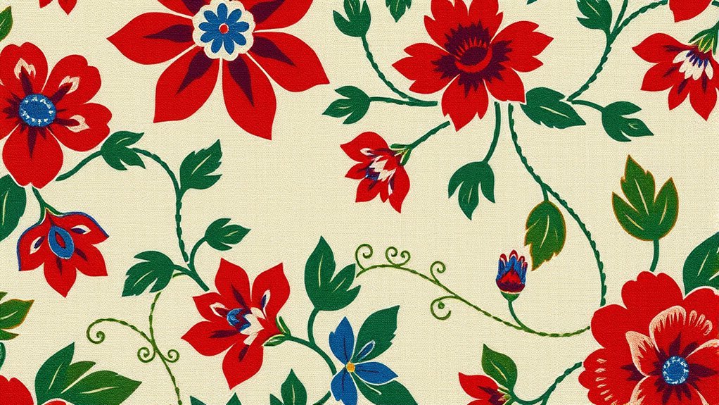 floral patterns in decor