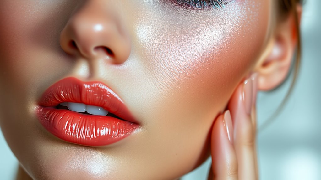 matte and glossy contrast