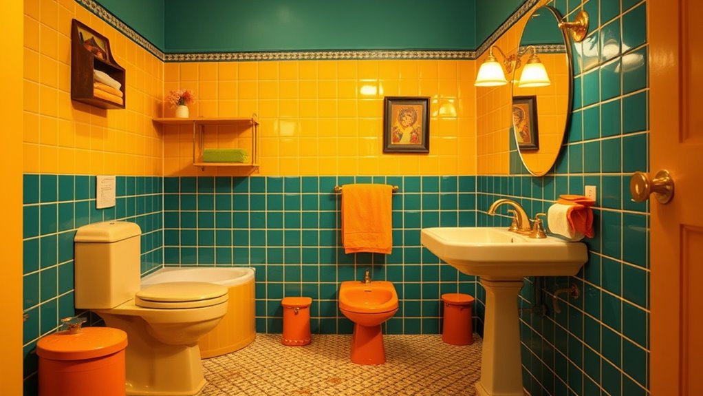 retro colorful vintage decor