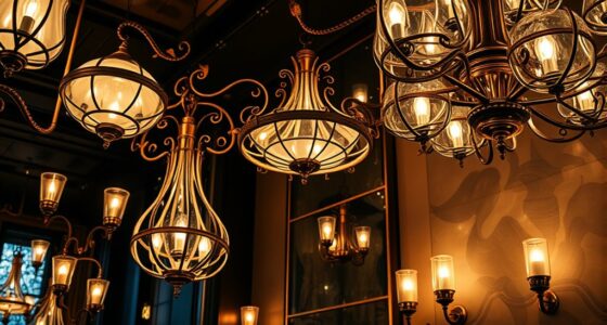 sculptural lighting fixtures