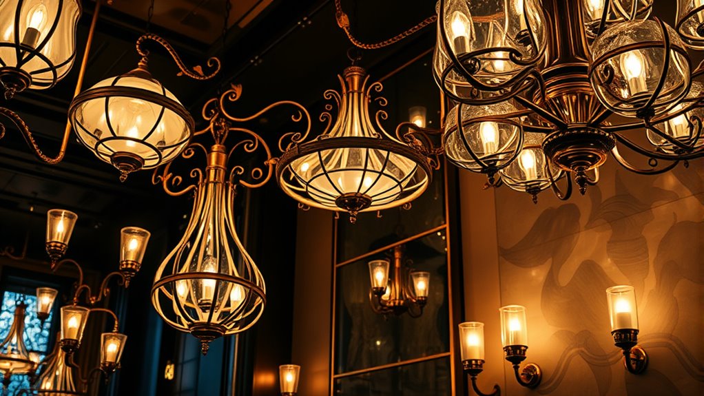 sculptural lighting fixtures