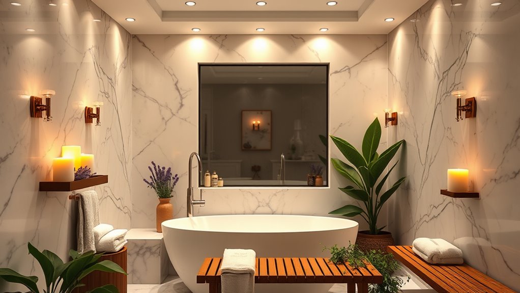 soothing lighting and scents