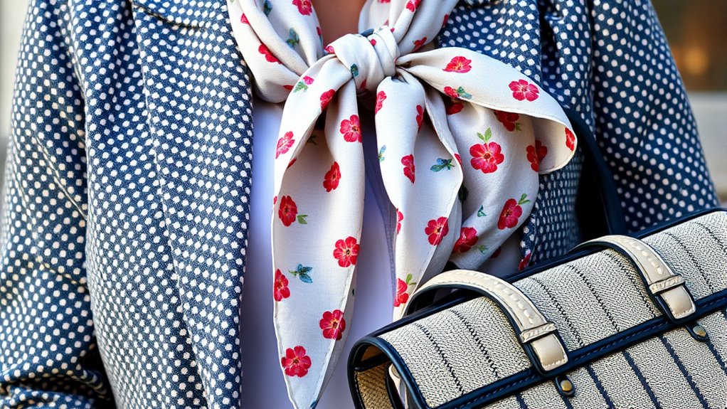 subtle pattern accessory coordination