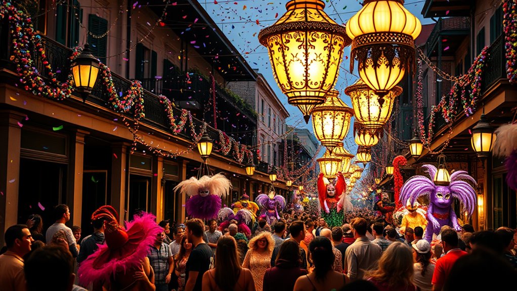 vibrant parades and costumes