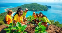 volunteer service with sightseeing