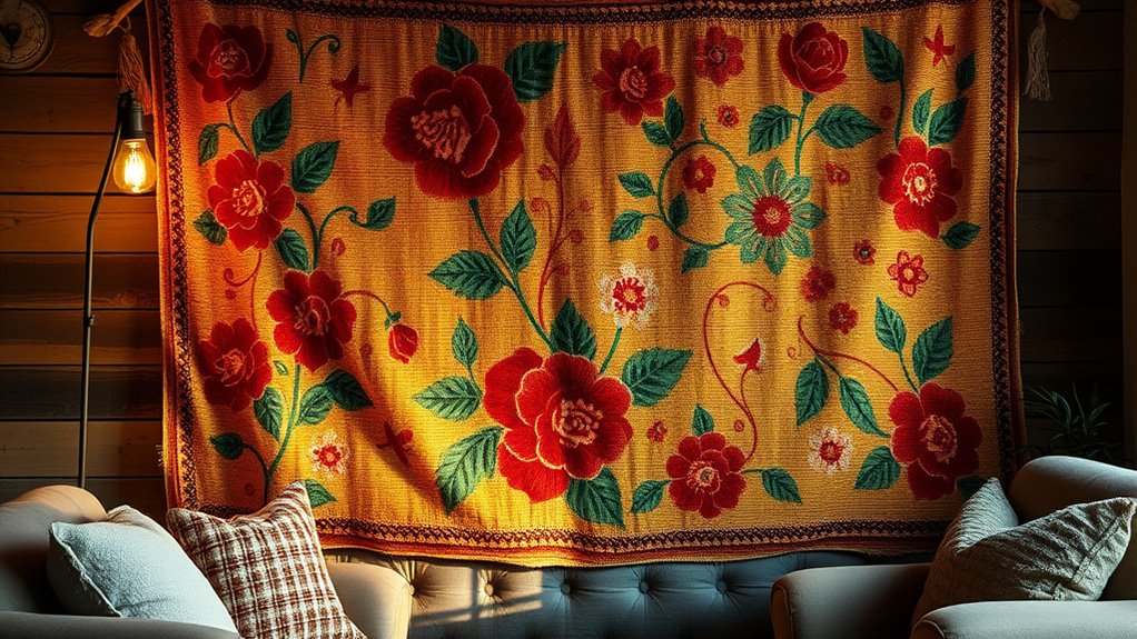 wall hangings enhance coziness