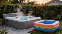 choosing between fixed and inflatable hot tubs