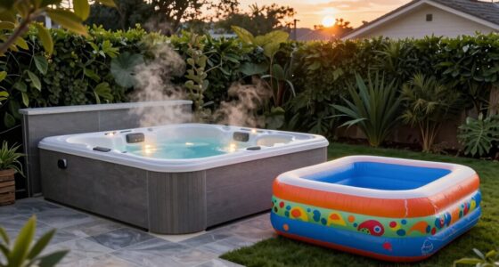 choosing between fixed and inflatable hot tubs