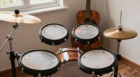 electronic or acoustic drums