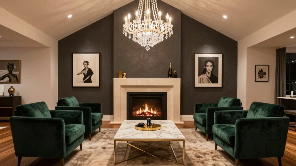 luxurious finishes and lighting