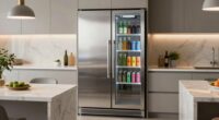 modern kitchen beverage storage