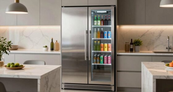 modern kitchen beverage storage