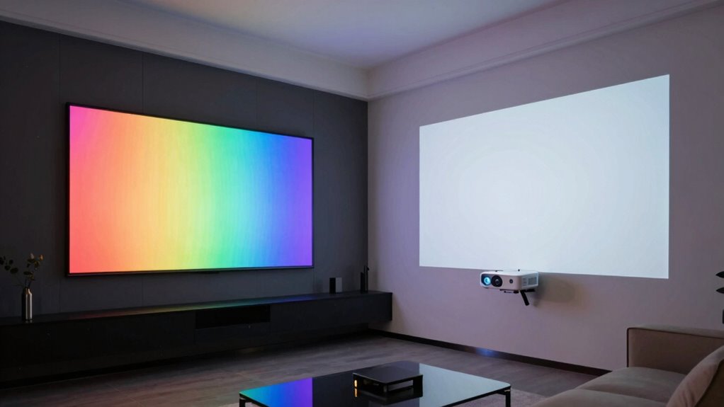 projector vs tv comparison