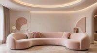soft modern curved decor
