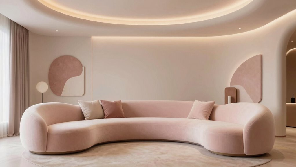soft modern curved decor