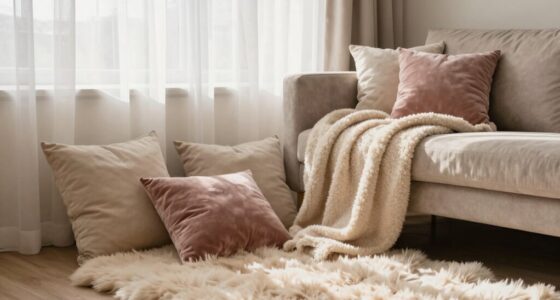soft textures enhance ambiance