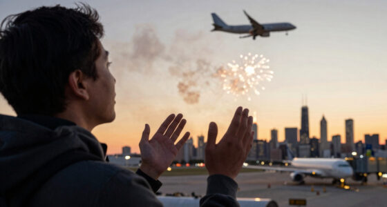 Chicago Plane Fireworks Strike